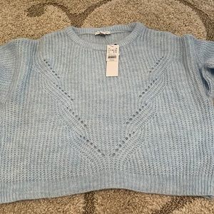 Topshop waves knit Crop sweater